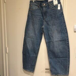 Gap High Rise Barrel Jeans US 31 short